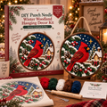 DIY Punch Needle Winter Woodland Hanging Decor Kit