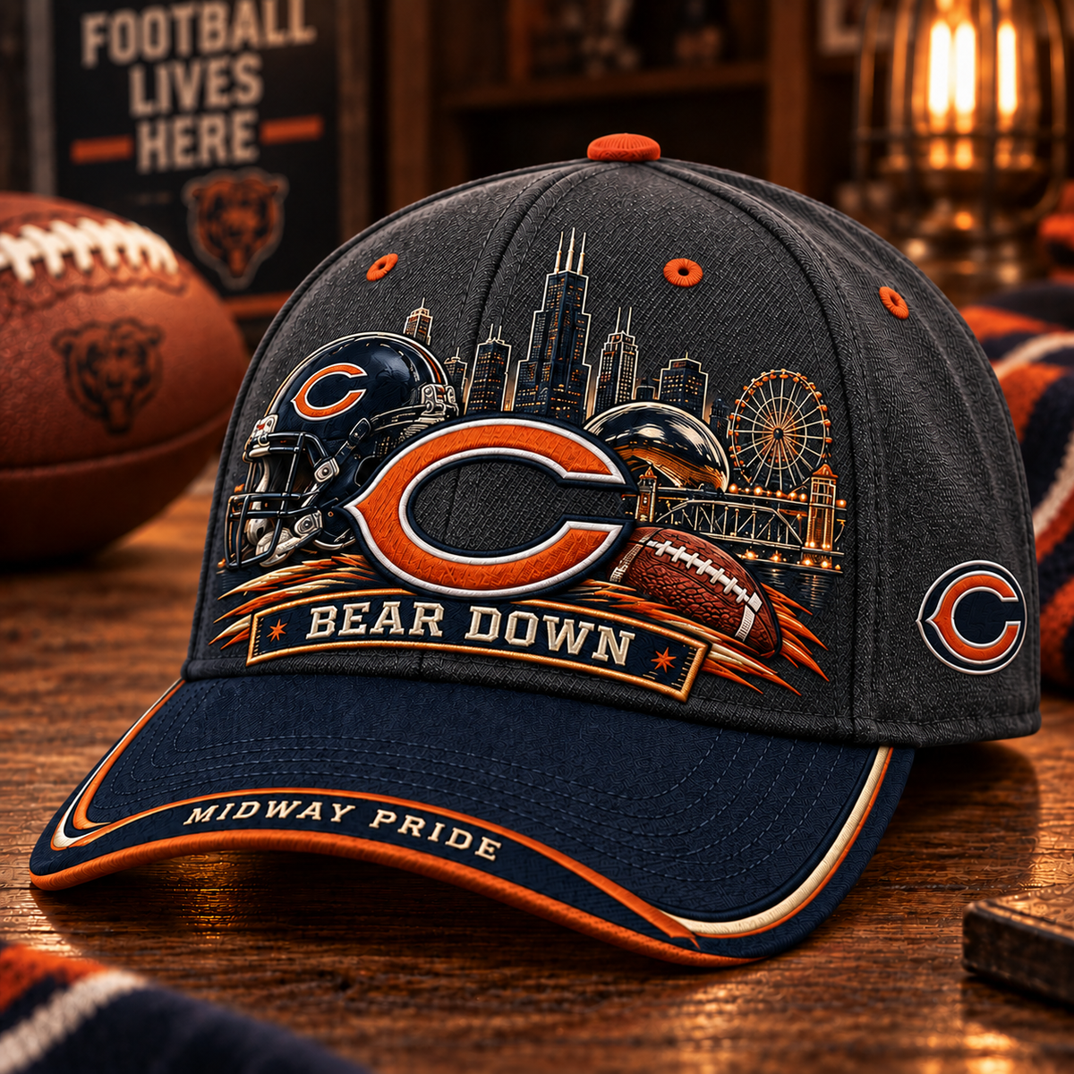 Bear Down Game Day Fan Baseball Cap