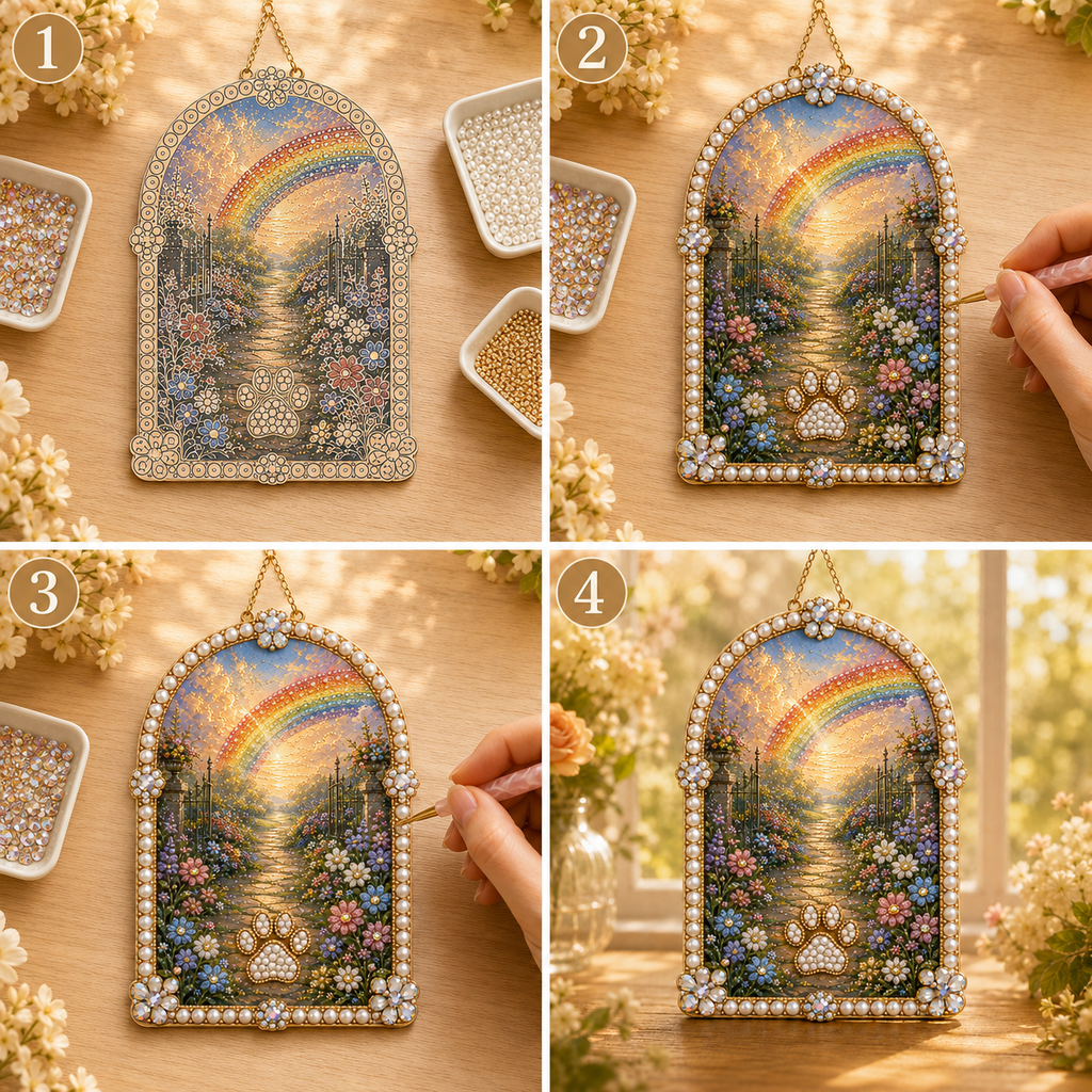 DIY Jeweled Pet Memory Garden Hanging Decor Kit