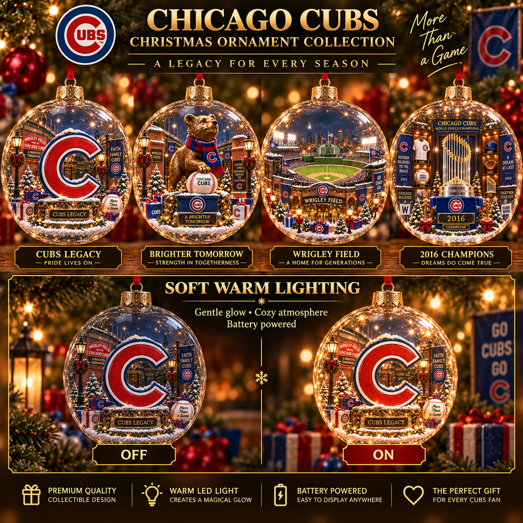 Fly the W — Light-Up Baseball Heritage Ornament