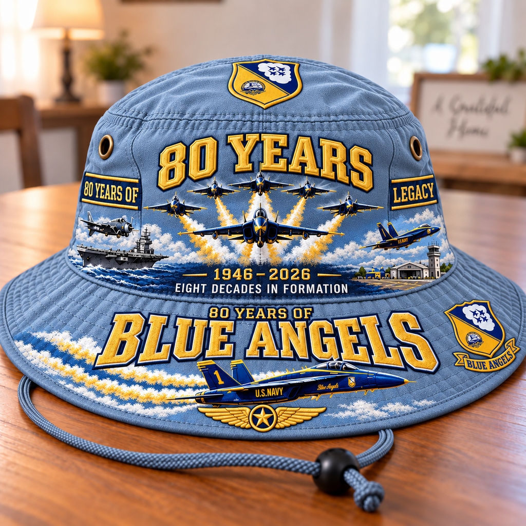 Blue Angels 80th Anniversary Bucket Hat