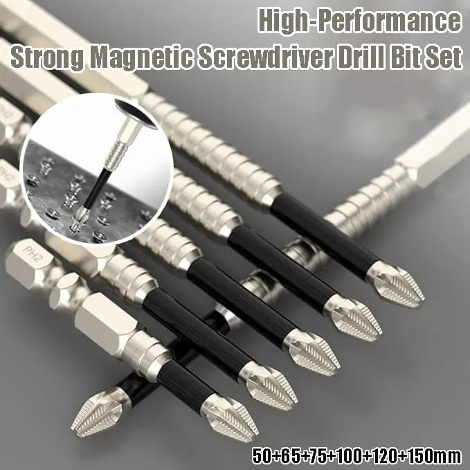 Sikunuo | 6 Pieces Magnetic Screwdriver Bit Set – Precise, Durable, Versatile