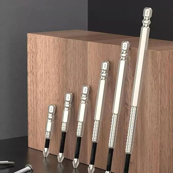 Sikunuo | 6 Pieces Magnetic Screwdriver Bit Set – Precise, Durable, Versatile