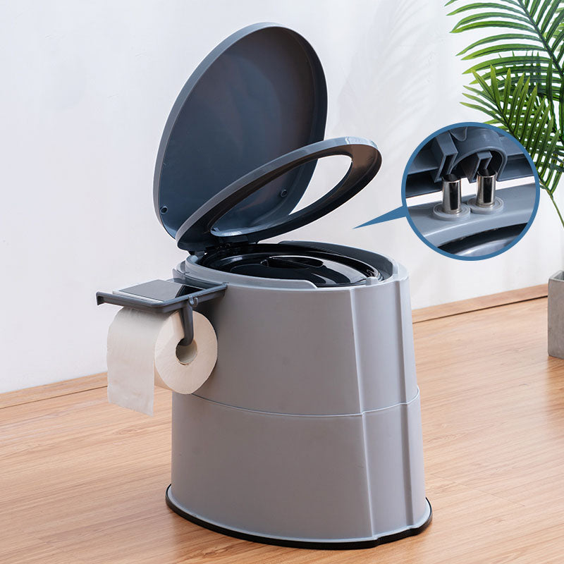 Sikunuo | Contemporary plastic floor-mounted toilet bowl with toilet seat for the bathroom