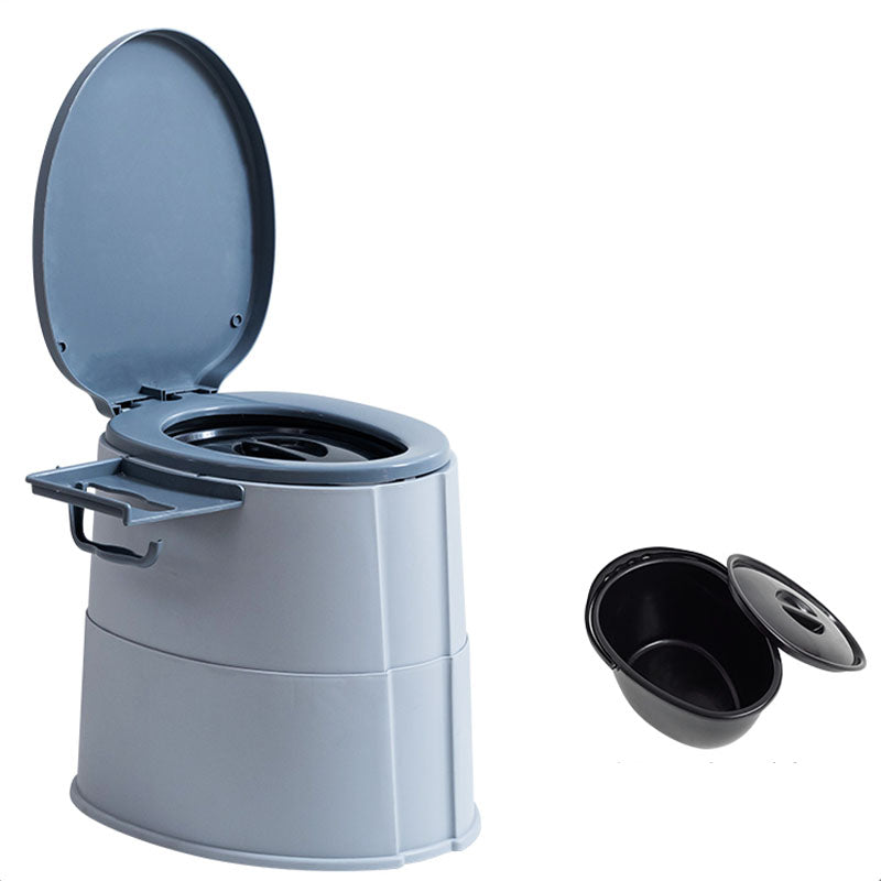 Sikunuo | Contemporary plastic floor-mounted toilet bowl with toilet seat for the bathroom