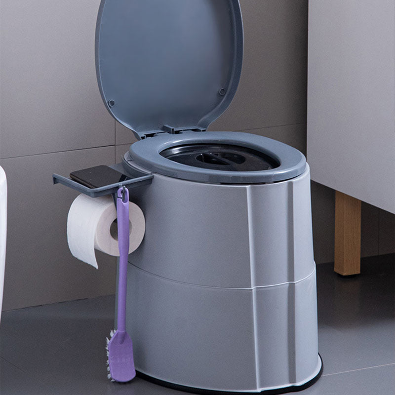 Sikunuo | Contemporary plastic floor-mounted toilet bowl with toilet seat for the bathroom