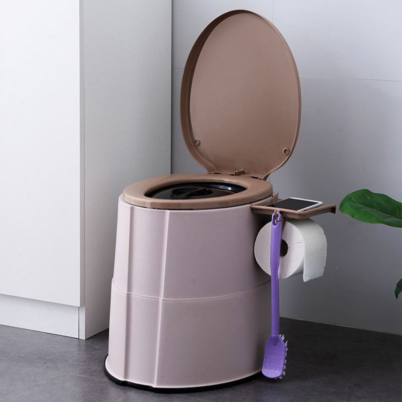 Sikunuo | Contemporary plastic floor-mounted toilet bowl with toilet seat for the bathroom