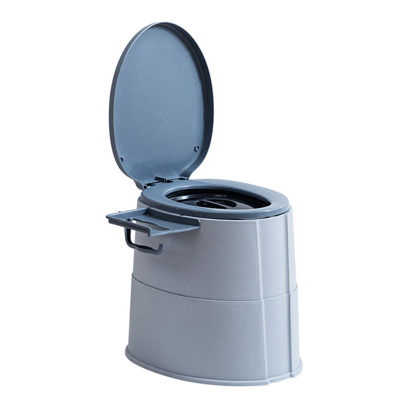 Sikunuo | Contemporary plastic floor-mounted toilet bowl with toilet seat for the bathroom