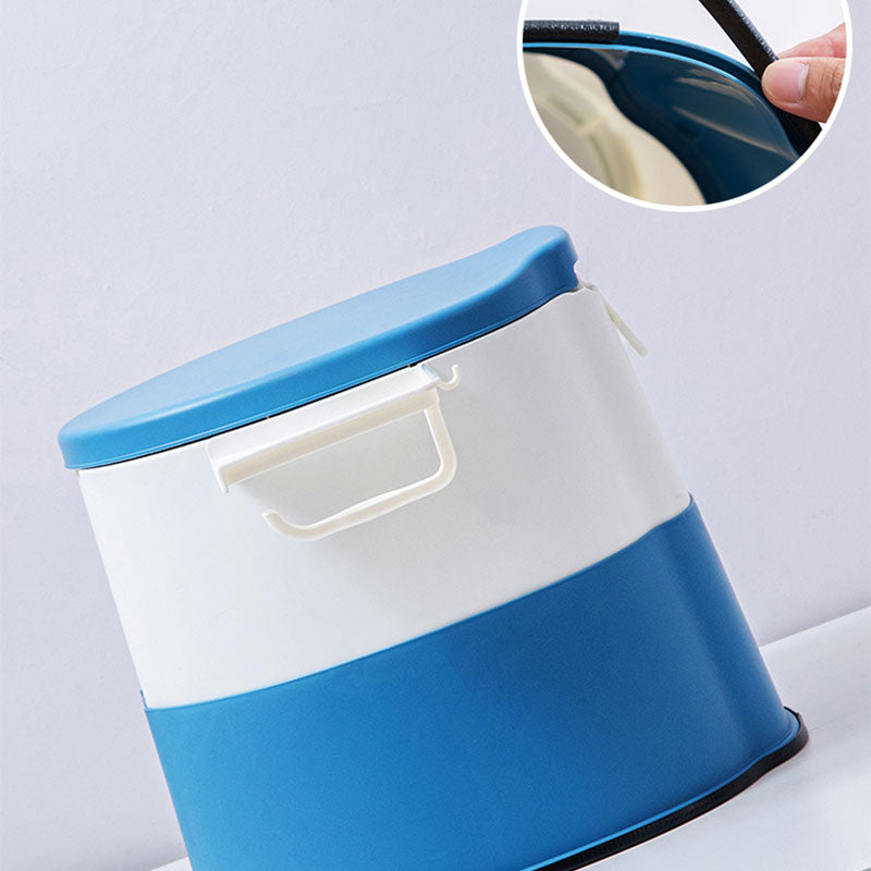 Sikunuo | Contemporary plastic floor-mounted toilet bowl with toilet seat for the bathroom