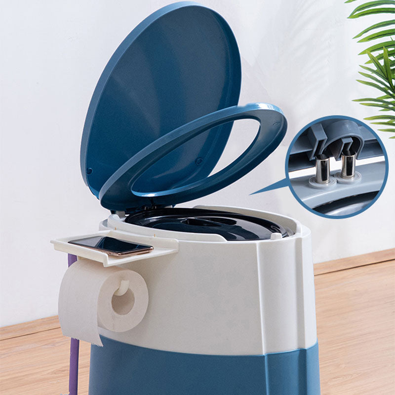 Sikunuo | Contemporary plastic floor-mounted toilet bowl with toilet seat for the bathroom