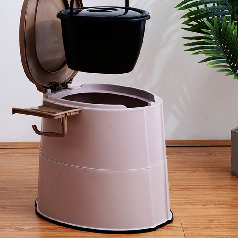 Sikunuo | Contemporary plastic floor-mounted toilet bowl with toilet seat for the bathroom