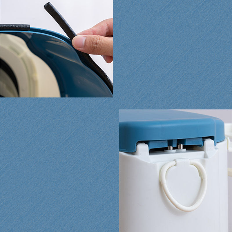 Sikunuo | Contemporary plastic floor-mounted toilet bowl with toilet seat for the bathroom