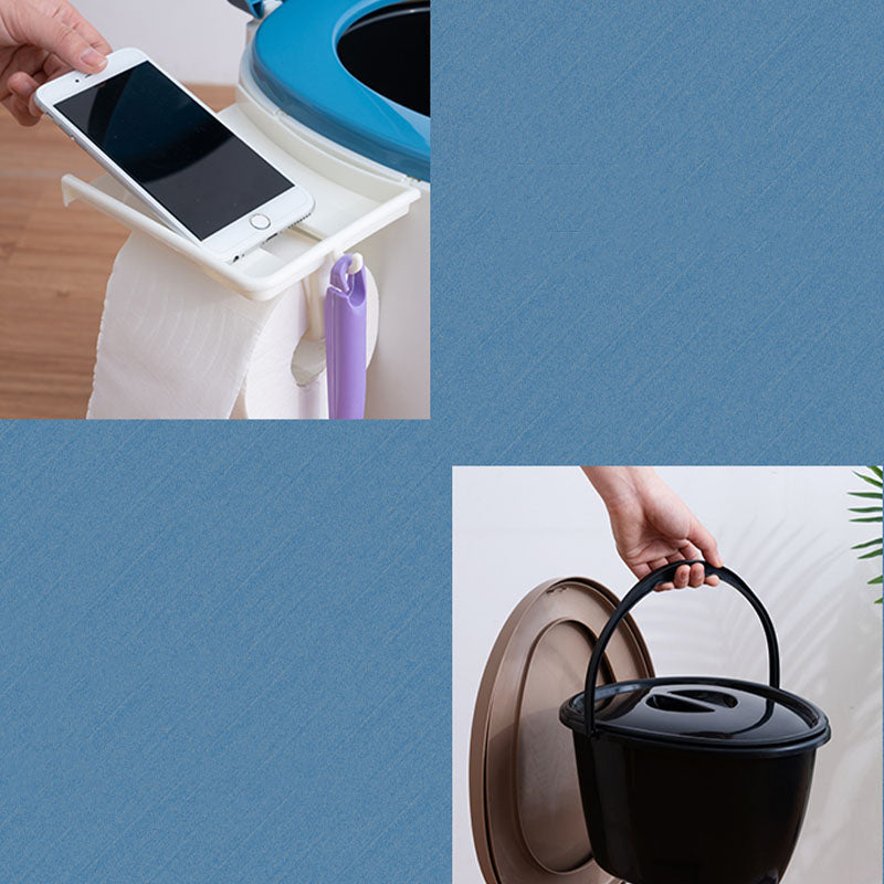 Sikunuo | Contemporary plastic floor-mounted toilet bowl with toilet seat for the bathroom