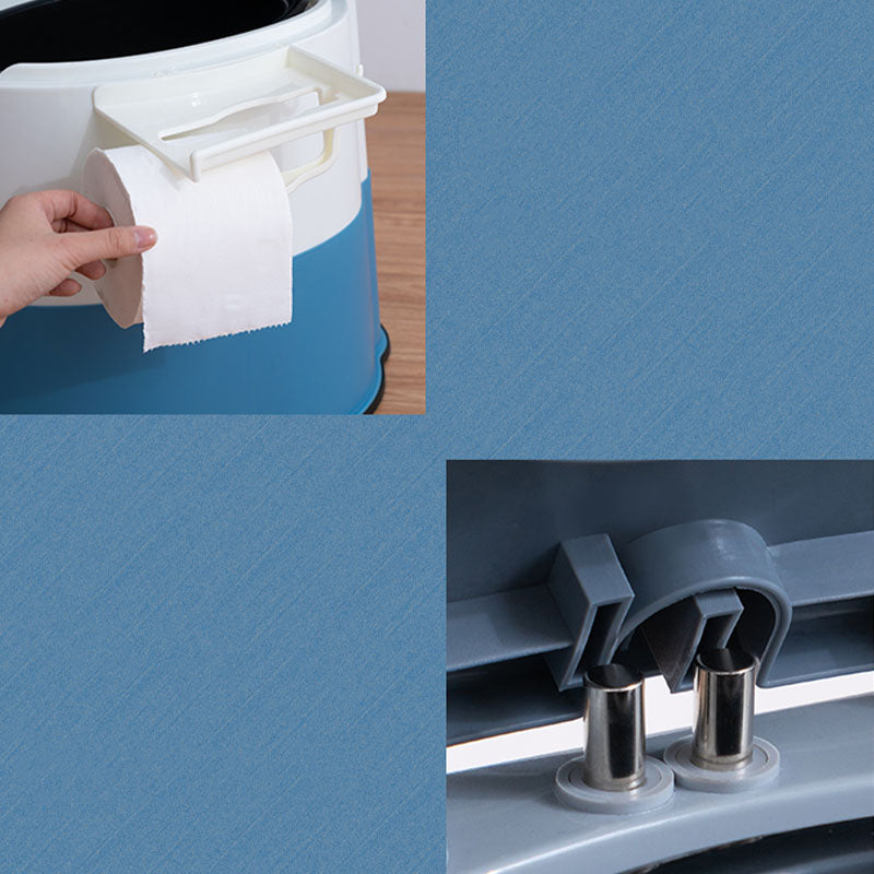 Sikunuo | Contemporary plastic floor-mounted toilet bowl with toilet seat for the bathroom