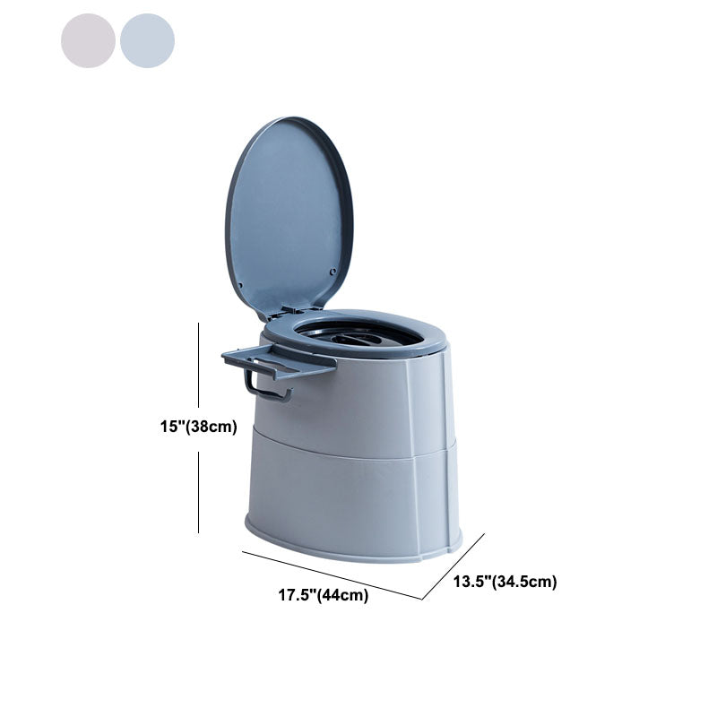 Sikunuo | Contemporary plastic floor-mounted toilet bowl with toilet seat for the bathroom