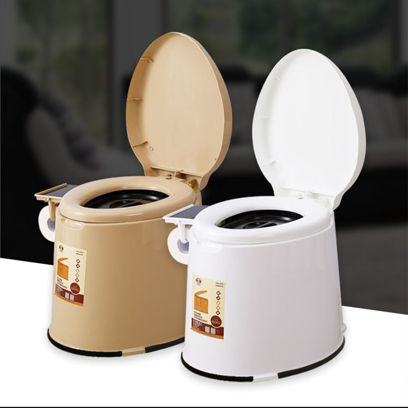 Sikunuo | Modern Plastic Floor-Mounted Toilet Bowl with Seat for the Bathroom