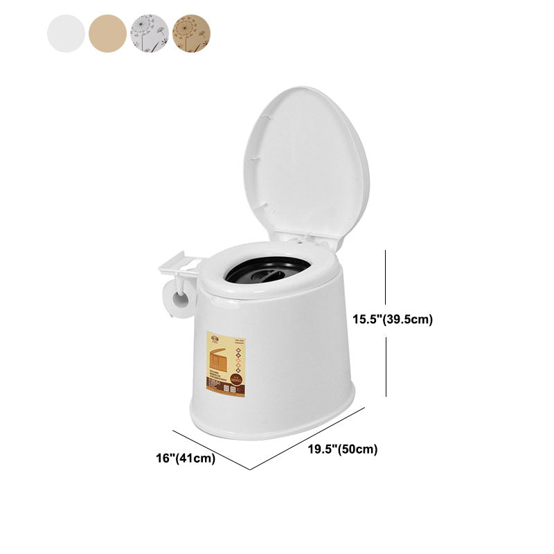 Sikunuo | Modern Plastic Floor-Mounted Toilet Bowl with Seat for the Bathroom
