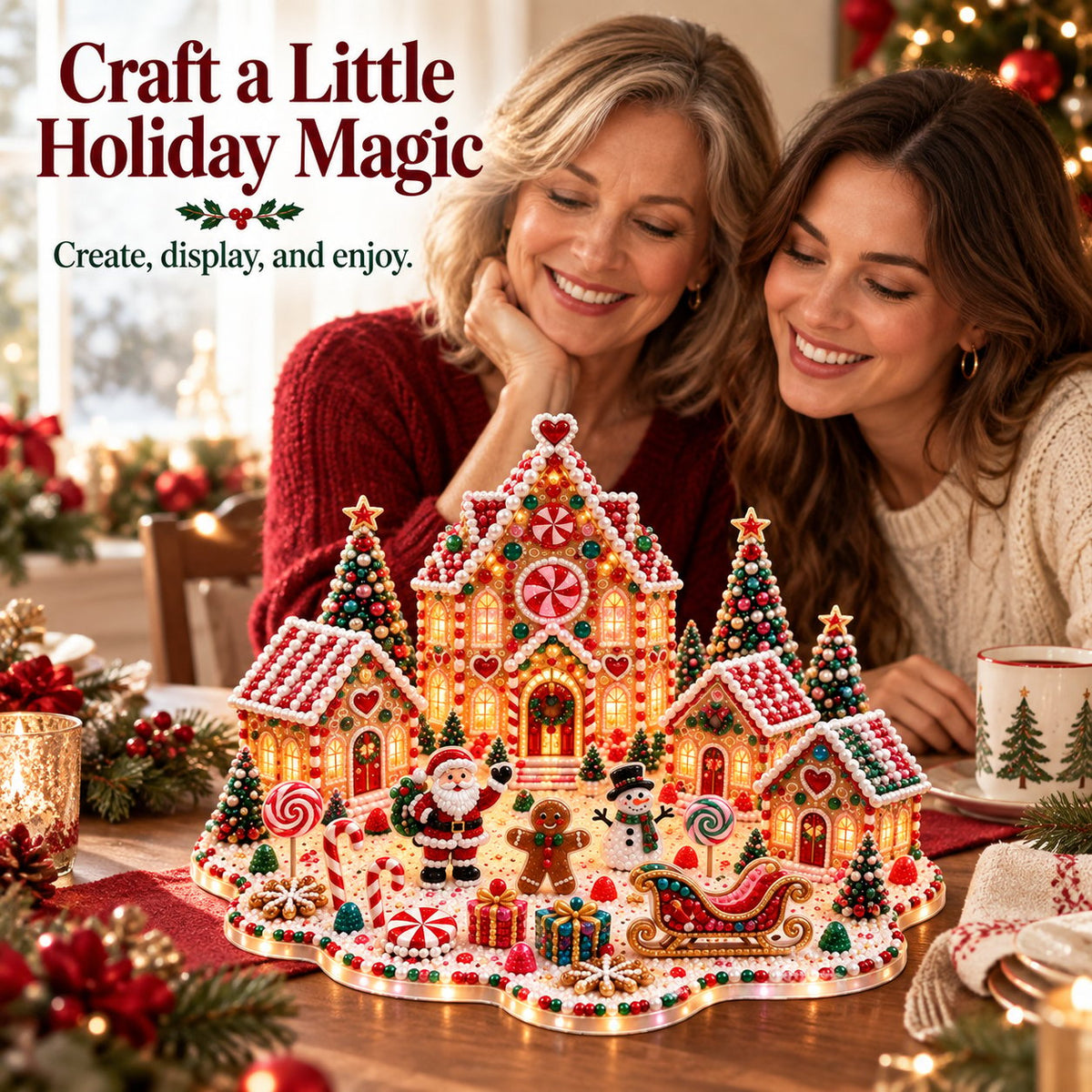 Magical Christmas Village – DIY Gemstone Kit