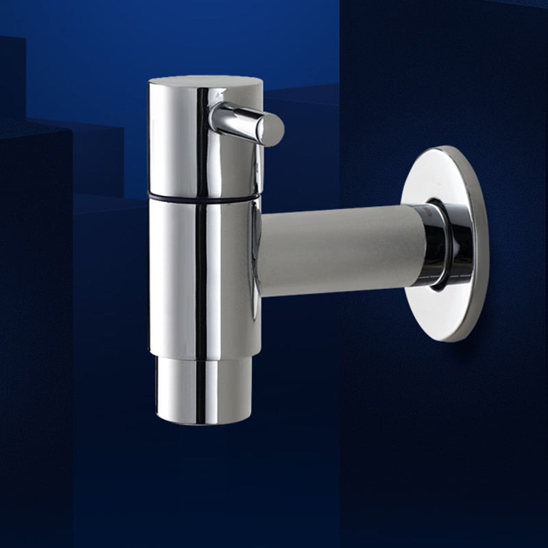 Sikunuo | Contemporary Wall-Mounted Bathroom Faucet Single Hole Low Arc Solid Brass Circular Faucet