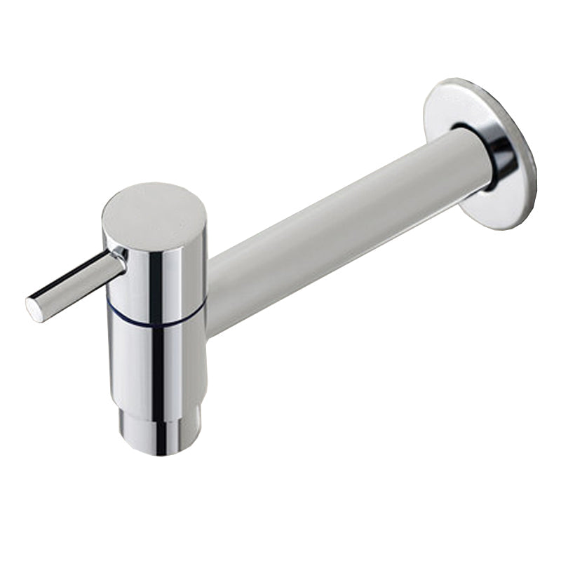 Sikunuo | Contemporary Wall-Mounted Bathroom Faucet Single Hole Low Arc Solid Brass Circular Faucet