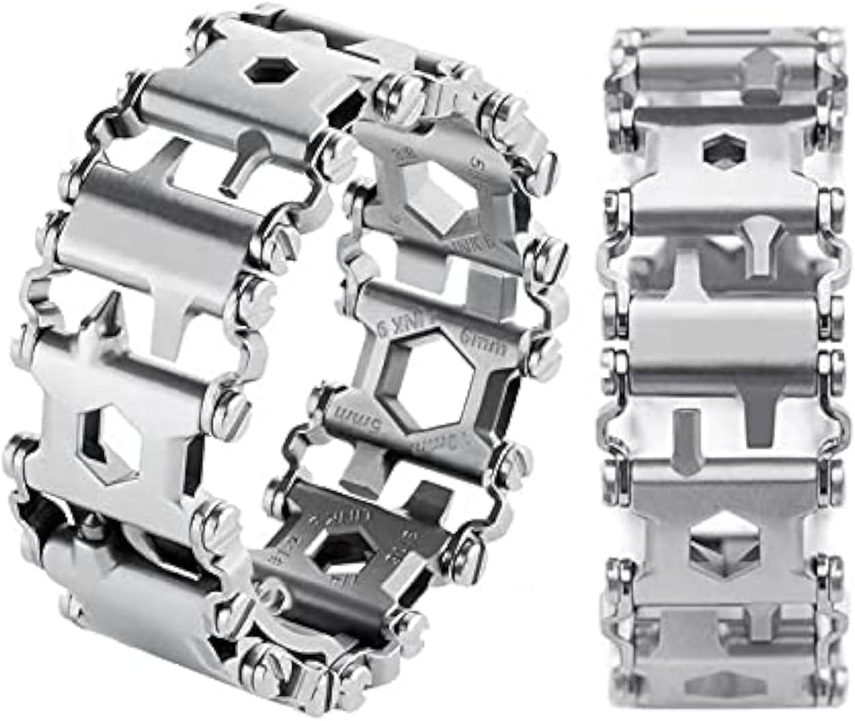 Sikunuo | 29-in-1 Stainless Steel Multitool Bracelet
