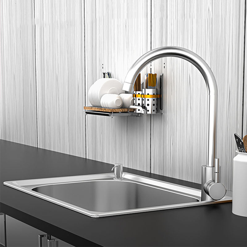 Sikunuo | Modern Workstation Sink Stainless Steel Drain Arrangement and Faucet Kitchen Sink