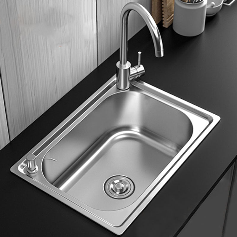Sikunuo | Modern Workstation Sink Stainless Steel Drain Arrangement and Faucet Kitchen Sink