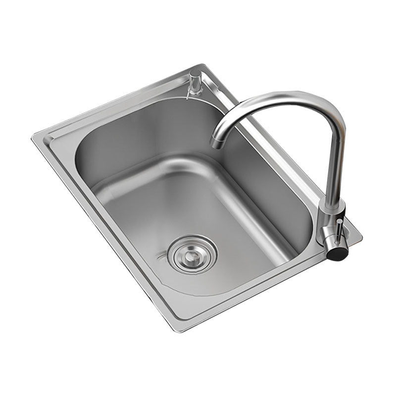 Sikunuo | Modern Workstation Sink Stainless Steel Drain Arrangement and Faucet Kitchen Sink