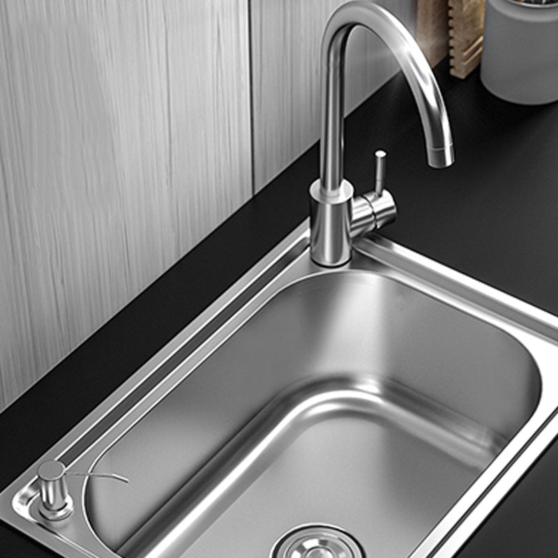 Sikunuo | Modern Workstation Sink Stainless Steel Drain Arrangement and Faucet Kitchen Sink
