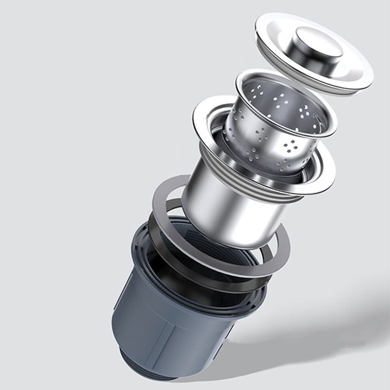 Sikunuo | Modern Workstation Sink Stainless Steel Drain Arrangement and Faucet Kitchen Sink