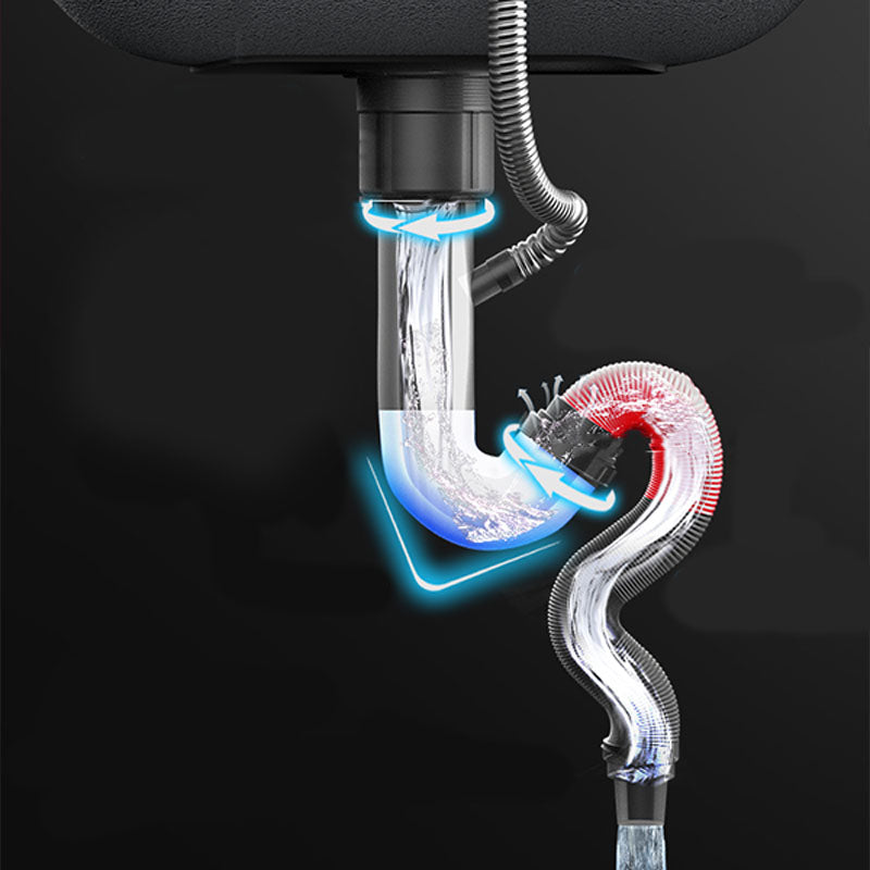 Sikunuo | Modern Workstation Sink Stainless Steel Drain Arrangement and Faucet Kitchen Sink