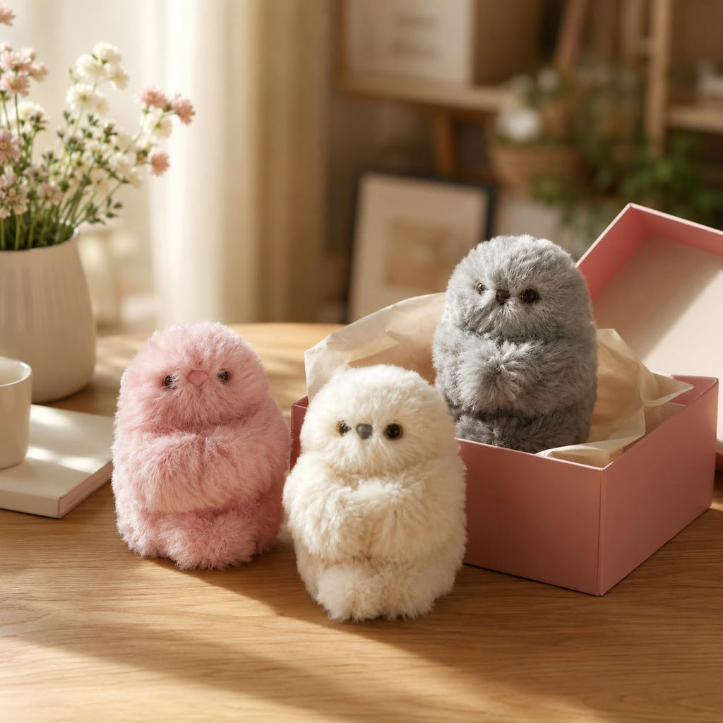 👀Cute AI shy Emotional companionship robot doll bag charm plush toy👜