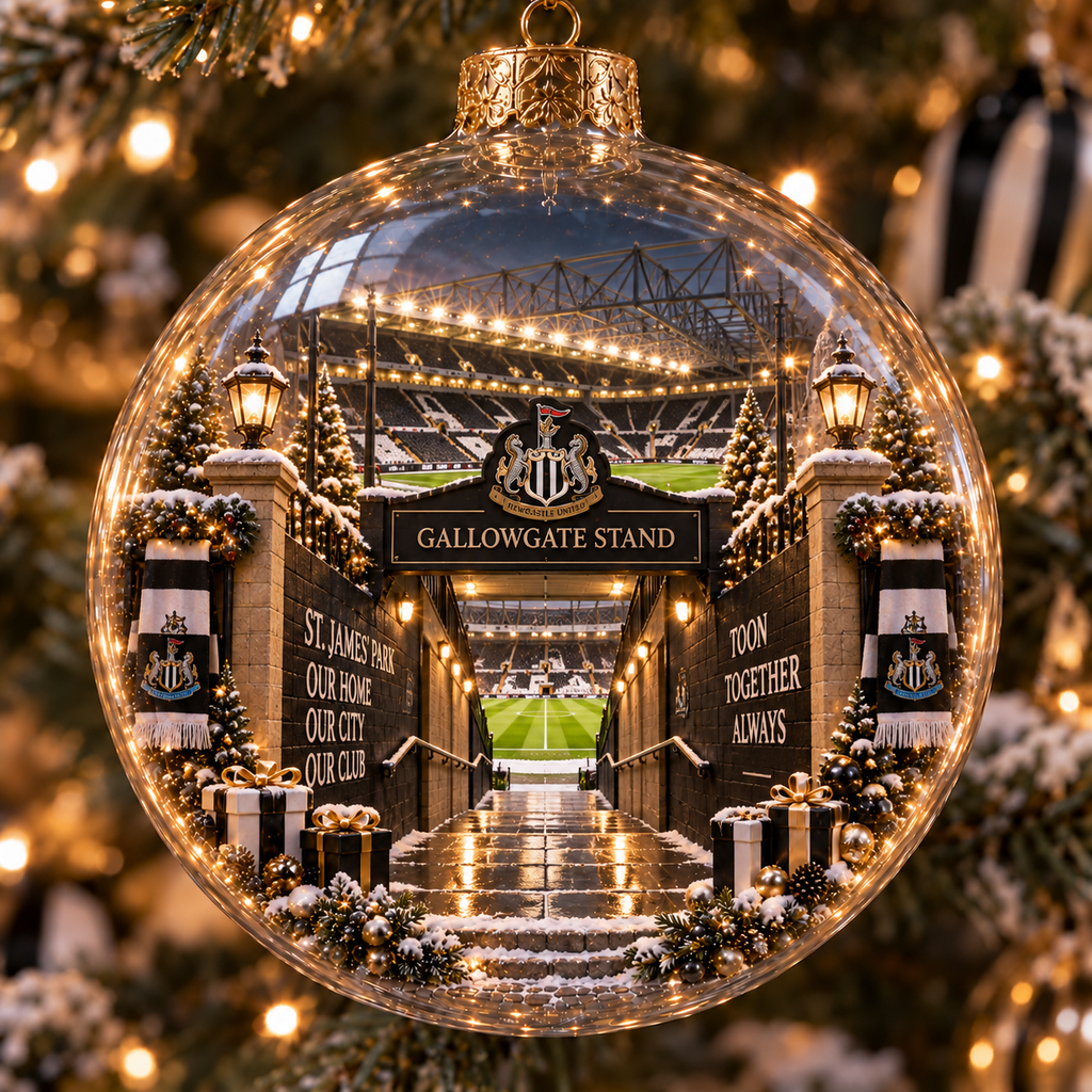 Howay the Lads Light-Up Football Heritage Ornament
