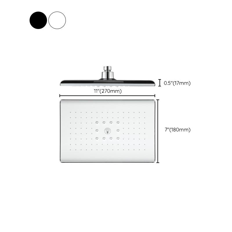 Sikunuo | Rectangular Fixed Shower Head Traditional Ceiling Mounted Shower Head