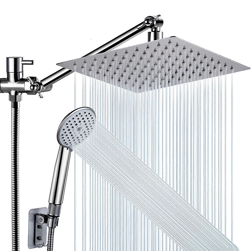 Sikunuo | Square Shape Double Shower Heads Modern Home Metal Double Shower Heads