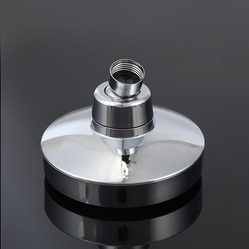 Sikunuo | Round Fixed Shower Head Traditional Style Metal 5-Inch Fixed Shower Head
