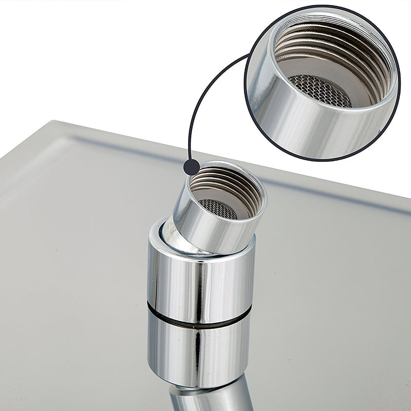 Sikunuo | Wall Mounted Fixed Shower Head Modern Style Metal Shower Head