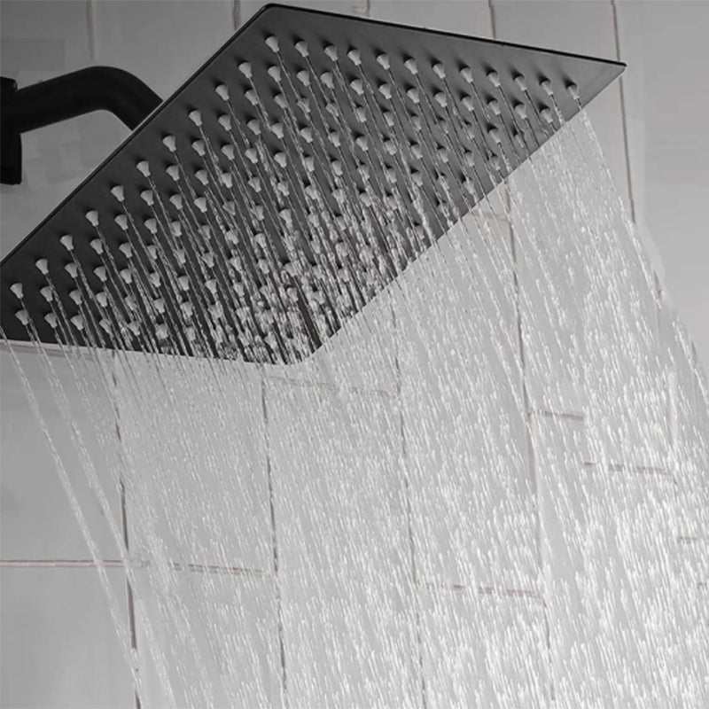 Sikunuo | Traditional Square Dual Shower Heads Metal Wall Mounted Dual Shower Heads