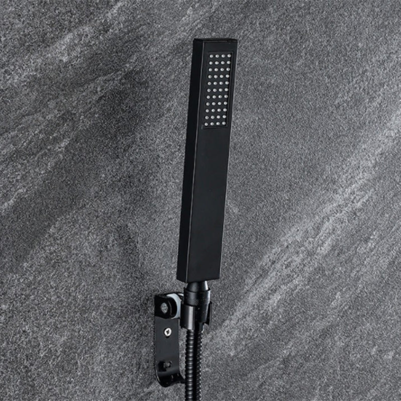 Sikunuo | Traditional Square Dual Shower Heads Metal Wall Mounted Dual Shower Heads
