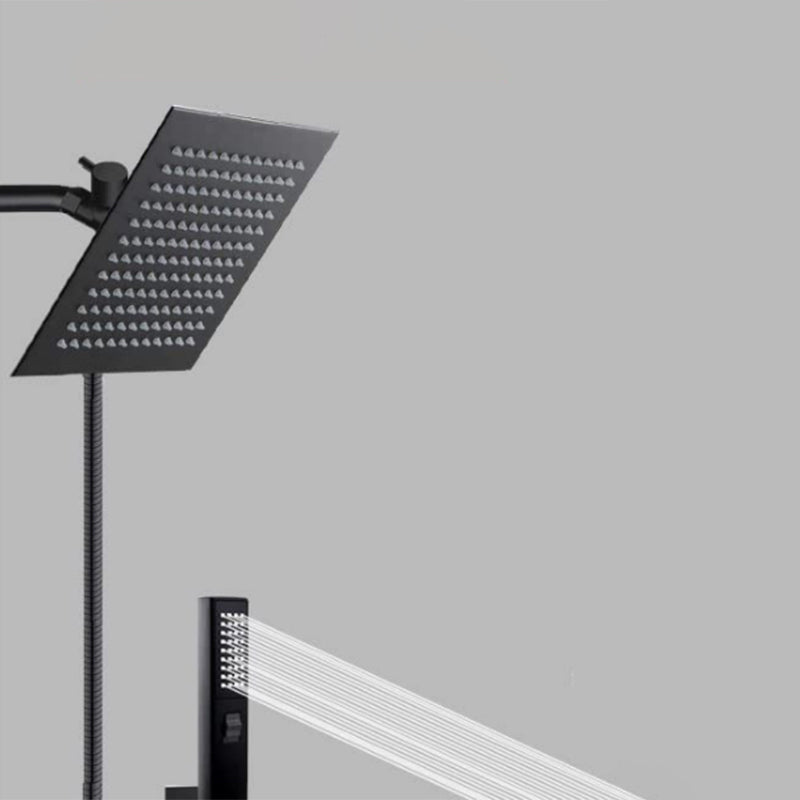 Sikunuo | Traditional Square Dual Shower Heads Metal Wall Mounted Dual Shower Heads