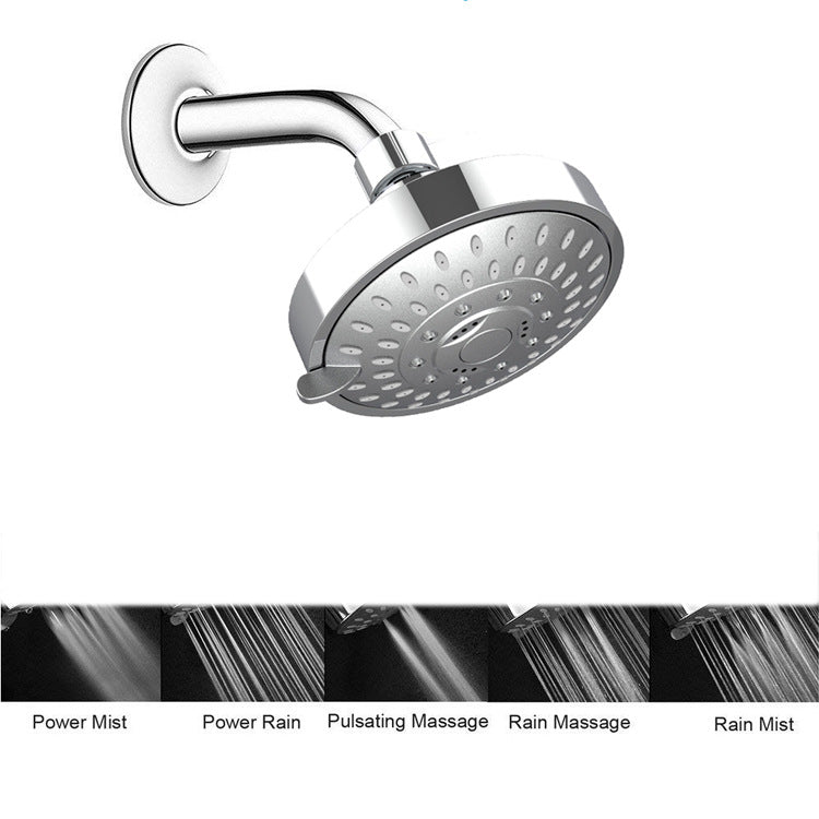Sikunuo | Wall-mounted Metal Shower Head Modern Round Shower Head Fixed Shower Head