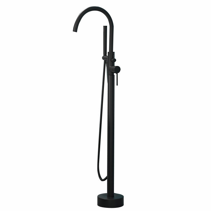 Sikunuo | Modern Freestanding Bathtub Faucet Copper Floor Mounted Freestanding Bathtub Faucet