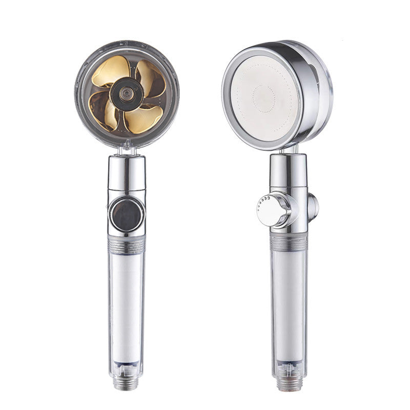 Sikunuo | Plastic Hand Shower Standard Round Spray Nozzle with Swivel Attachment