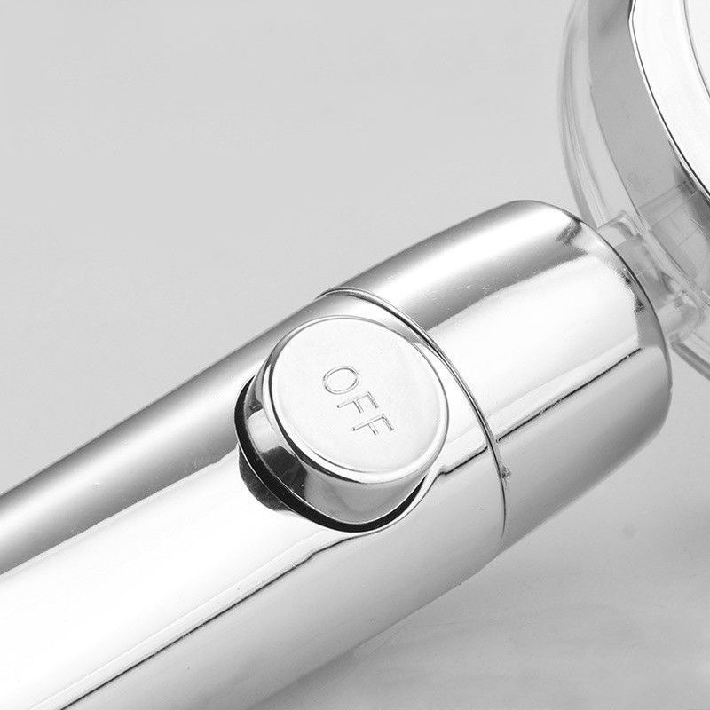 Sikunuo | Plastic Hand Shower Standard Round Spray Nozzle with Swivel Attachment