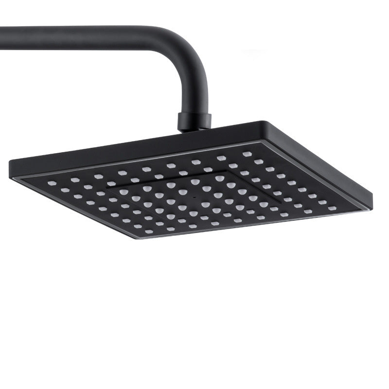 Sikunuo | Contemporary Style Shower Head Plastic Fixed Shower Head in Round and Square Shape