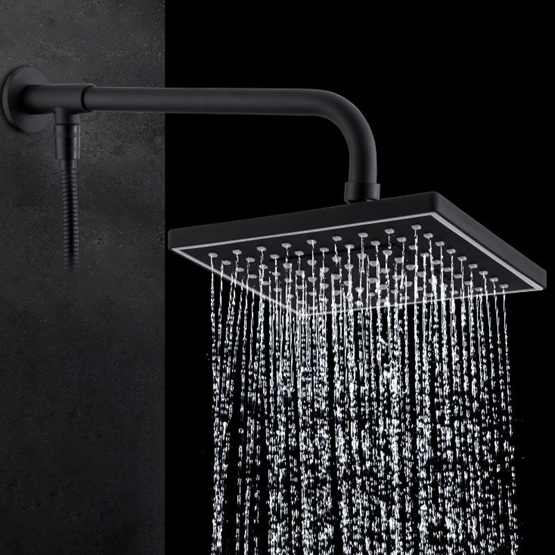Sikunuo | Contemporary Style Shower Head Plastic Fixed Shower Head in Round and Square Shape