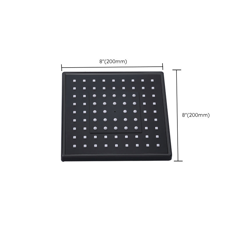 Sikunuo | Contemporary Style Shower Head Plastic Fixed Shower Head in Round and Square Shape