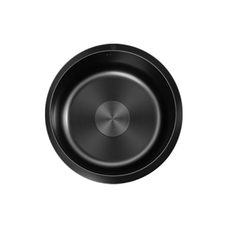 Sikunuo | Classic Round Sink Stainless Steel Built-in Sink Non-Slip Round Basin for the Kitchen