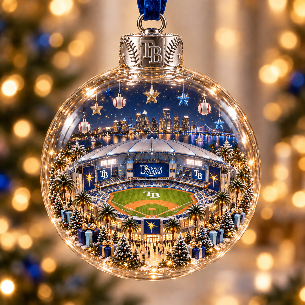Light-Up Baseball Stadium Christmas Ornament – Holiday Keepsake