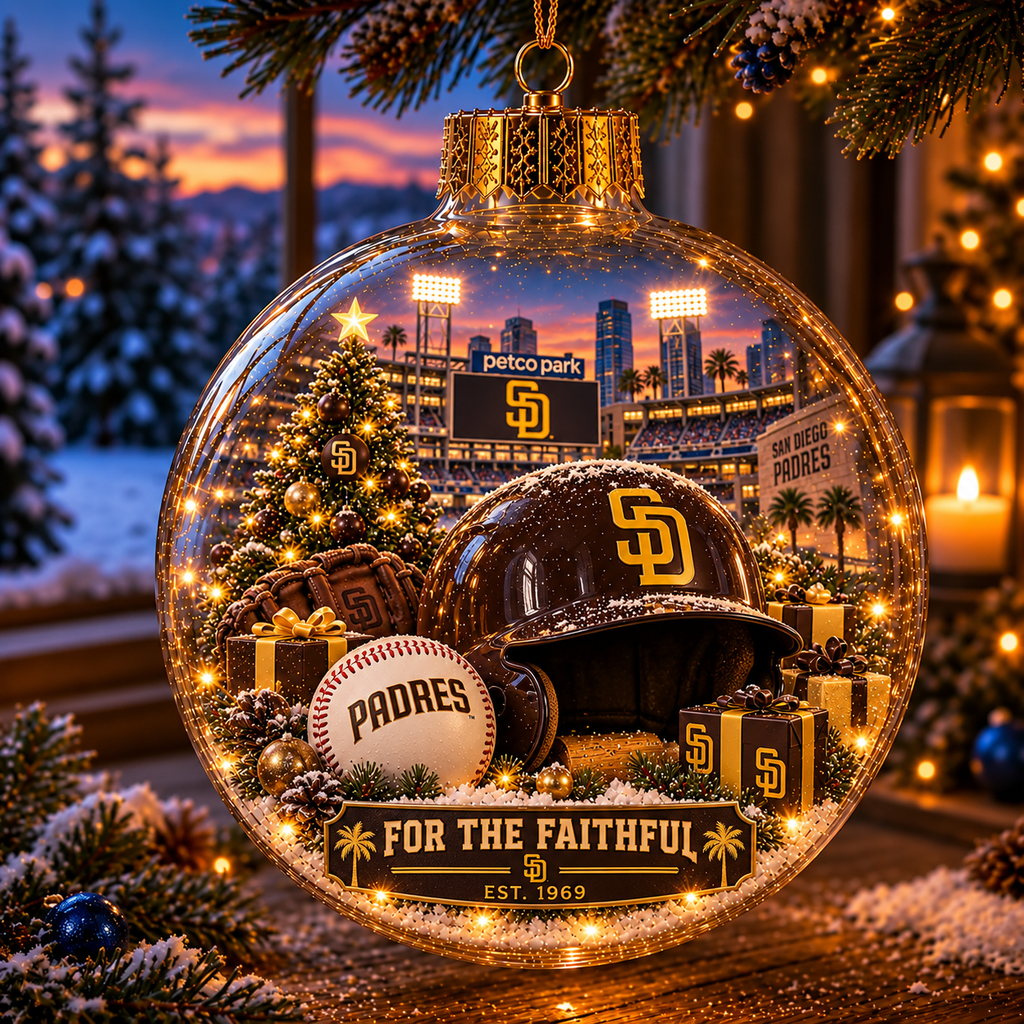 Bring the Ballpark Home — Light-Up Baseball Christmas Ornament